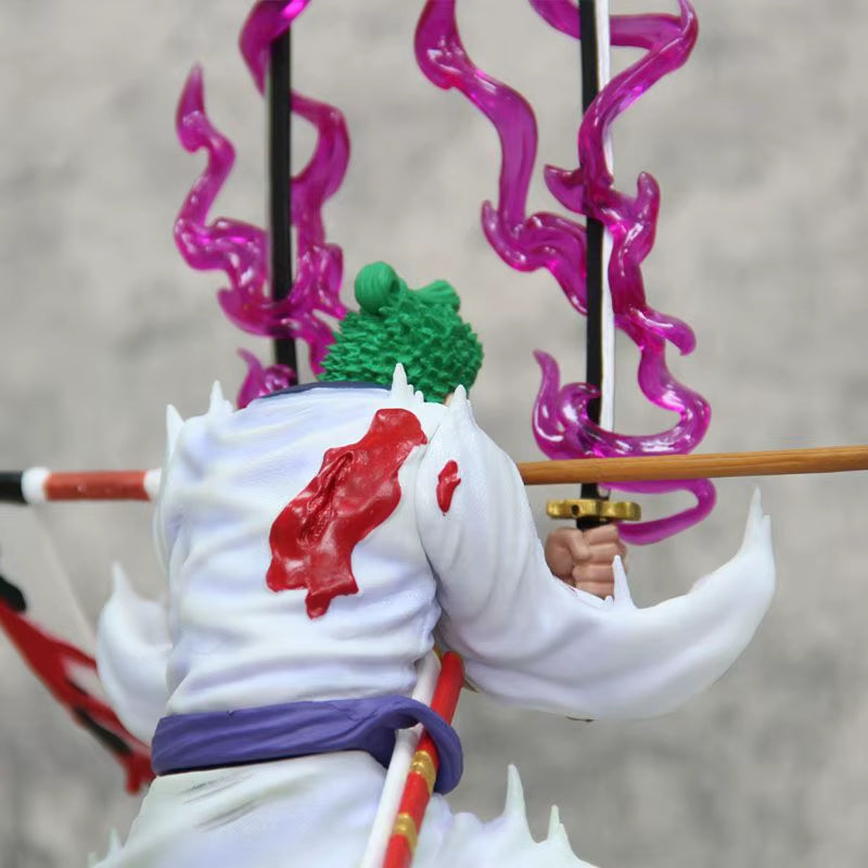 31Cm One Piece Figures GK Roronoa Zoro Action Figures Inferno Ghost Chopper Anime PVC Model Collection Ornament Birthday Toys