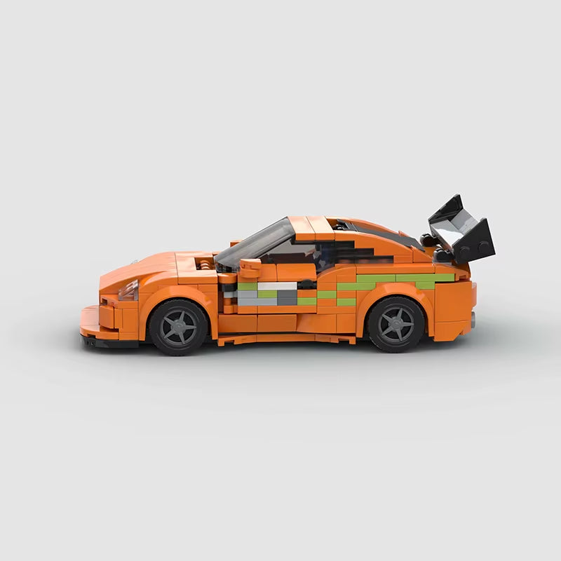 MOC Fast & Furious 1: Supra Sports Car Building Blocks Set - Speed Champion Racer for Creative Play