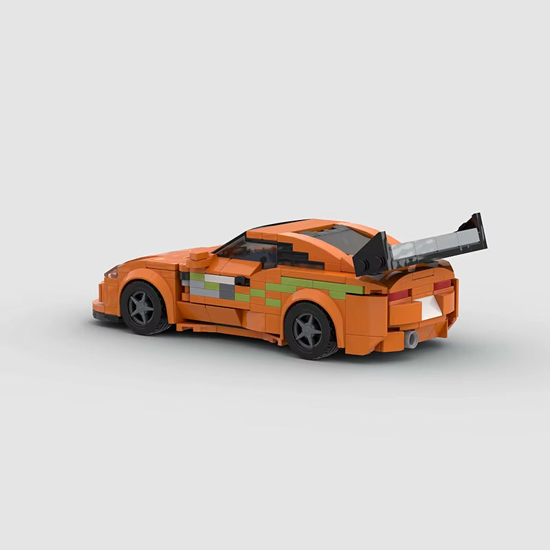 MOC Fast & Furious 1: Supra Sports Car Building Blocks Set - Speed Champion Racer for Creative Play