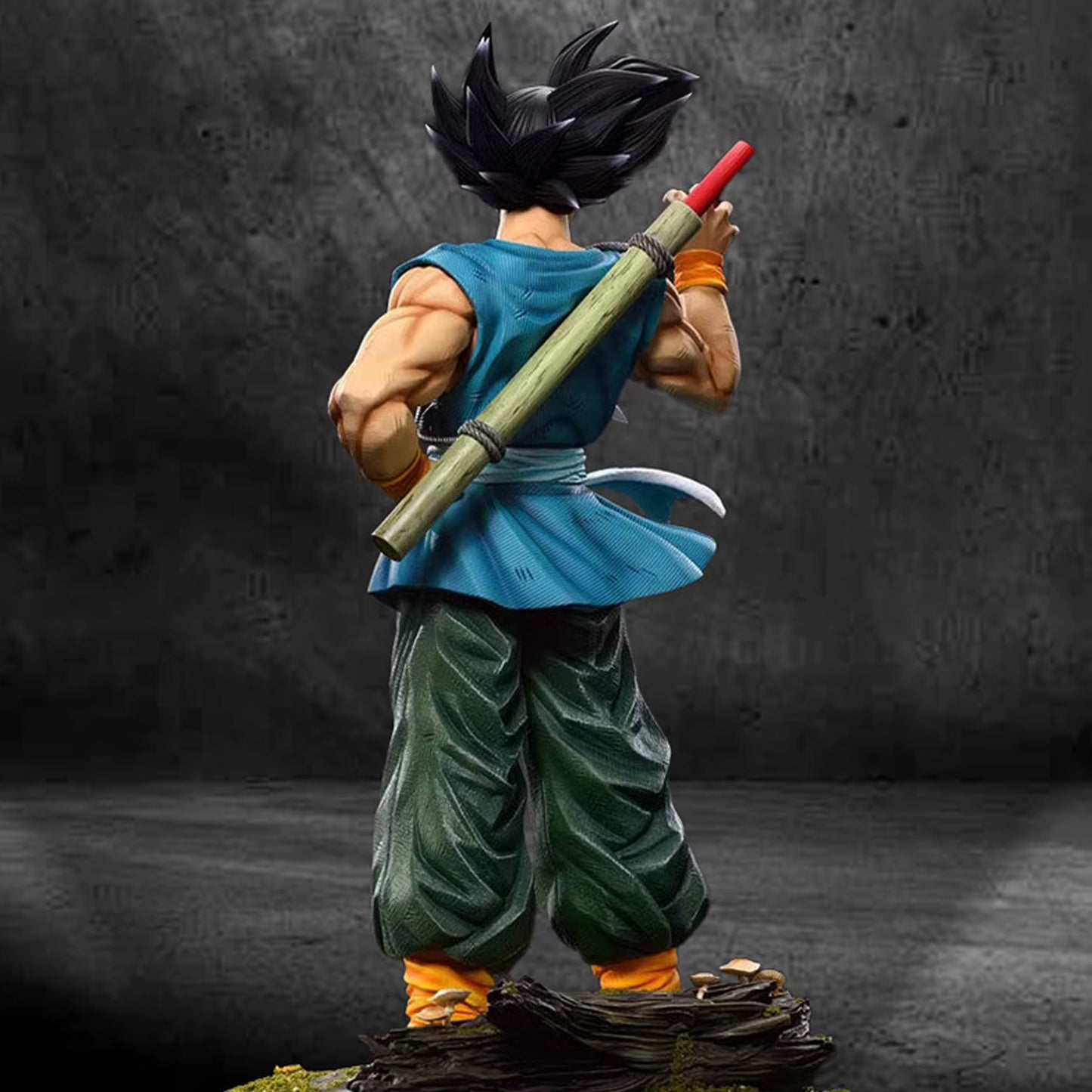 41cm Dragon Ball Z Goku Figurine - Happy Laughing Goku with Four Star Dragon Ball Statue Model - Collectible Action Figure Gift