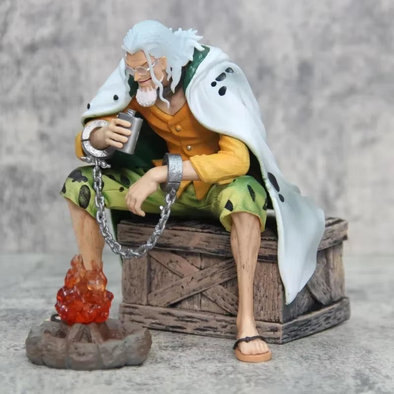 16Cm Anime One Piece Figure Silvers Rayleigh Action Figures Model Figurine Room Collection Ornament Pvc Model Toys Birthday Gifs