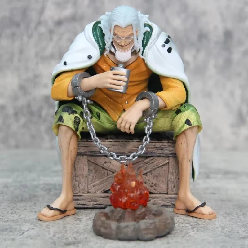 16Cm Anime One Piece Figure Silvers Rayleigh Action Figures Model Figurine Room Collection Ornament Pvc Model Toys Birthday Gifs