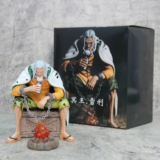 16Cm Anime One Piece Figure Silvers Rayleigh Action Figures Model Figurine Room Collection Ornament Pvc Model Toys Birthday Gifs